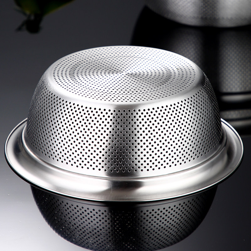 onlycook 厨房304不锈钢漏盆 家用沥水篮洗菜盆洗菜篮淘米篮加厚,淘宝优惠券,粉丝福利购,淘宝优惠卷