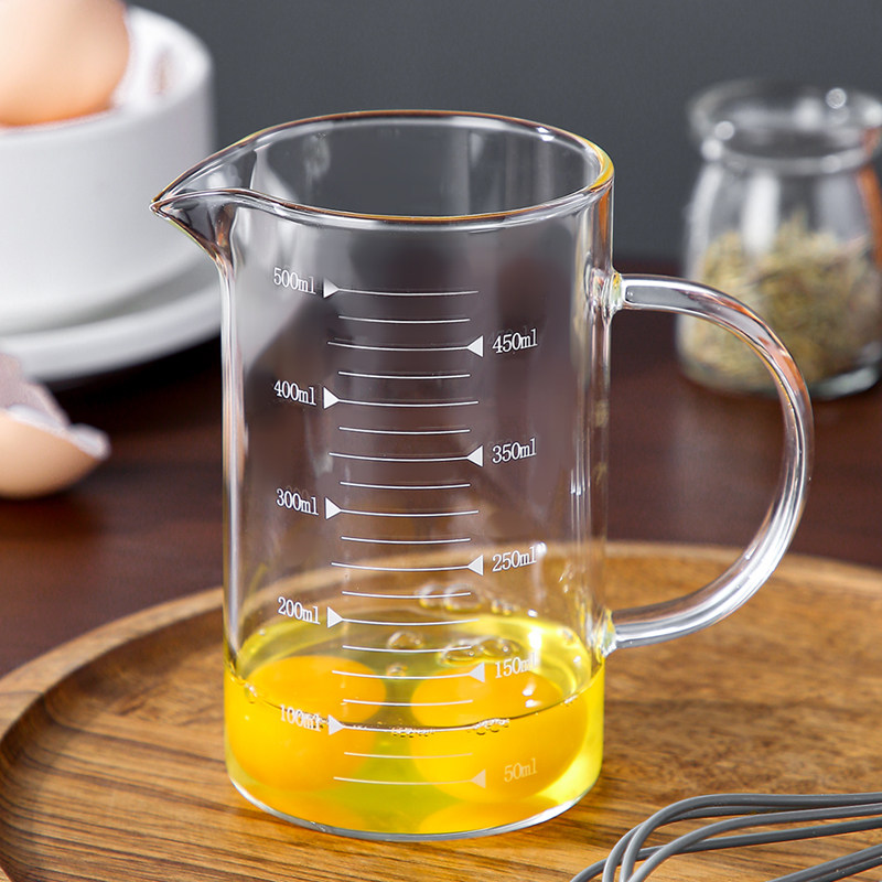onlycook 厨房高硼硅玻璃量杯带刻度 耐高温刻度杯烘焙工具打蛋杯,淘宝优惠券,粉丝福利购,淘宝优惠卷