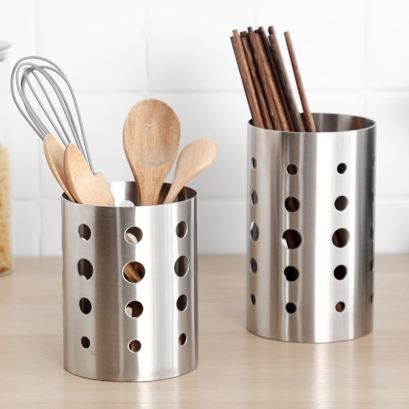Onlycook stainless steel drain rack chopstick barrel