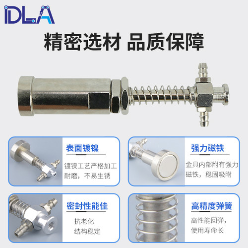 强力磁性金具真空吸盘座 大头支架L60机械手配件气动元件非标订做 - 图0