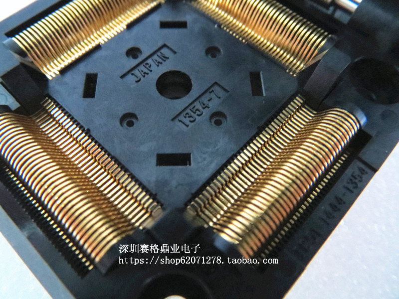 IC51-1444-1354-7测试座 QFP144 LQFP144烧录座 进口YAMAICHI - 图3