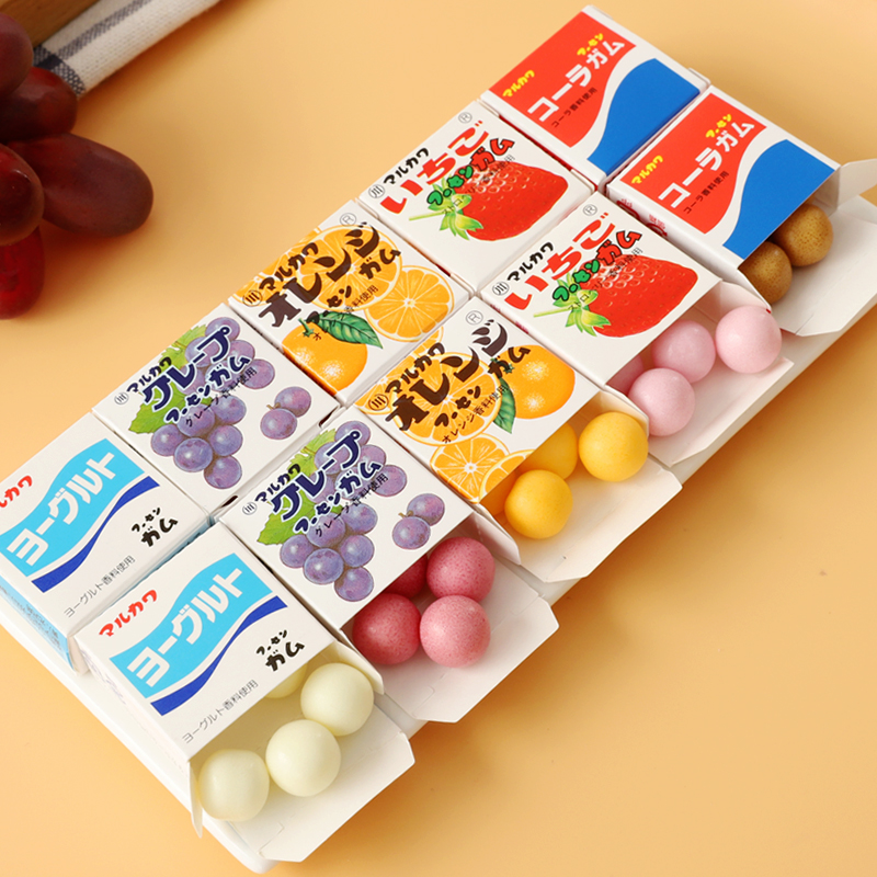 日本丸川综合水果味口香糖家庭装泡泡什锦儿童高颜值礼物11枚入 - 图2
