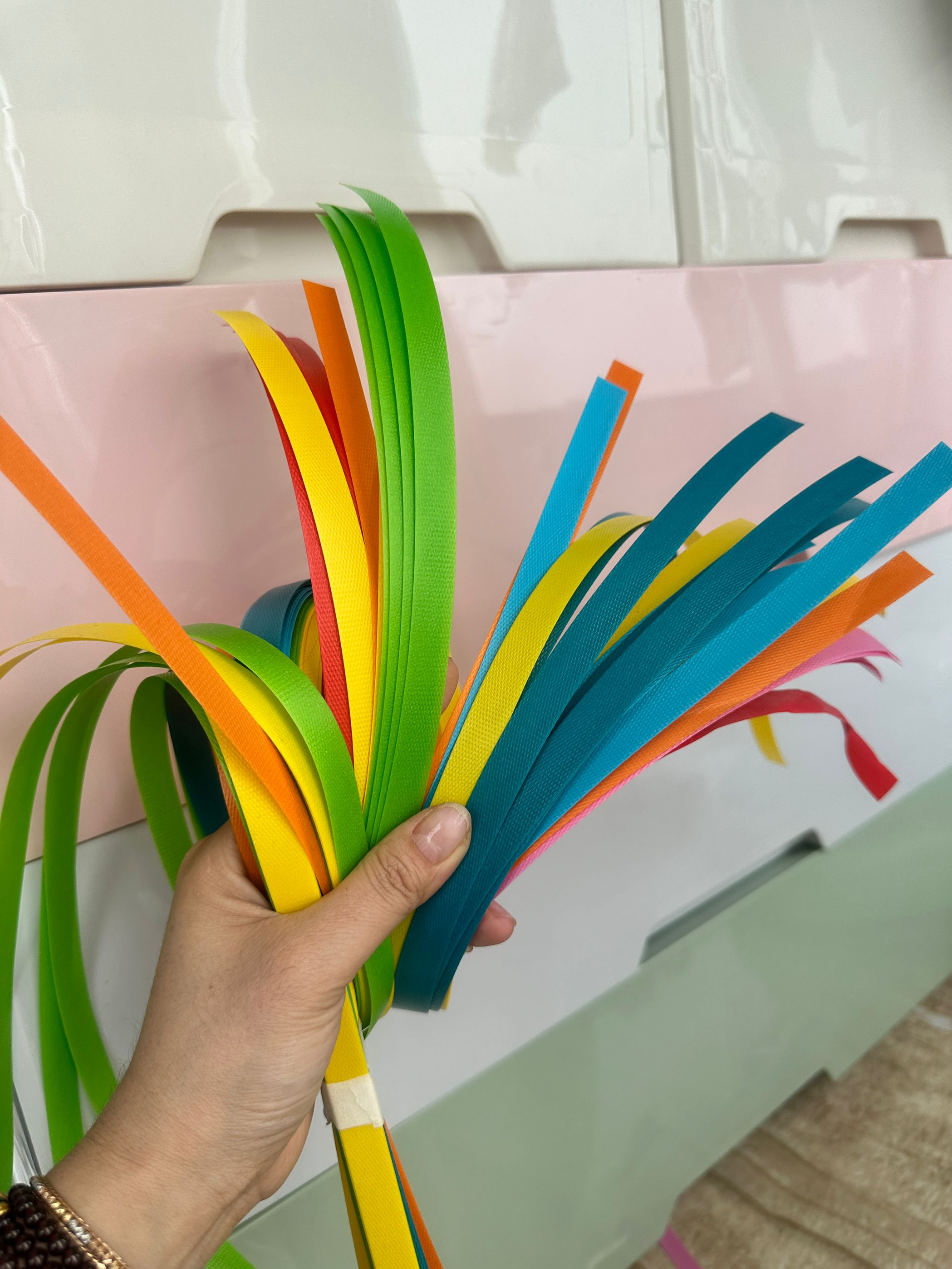 手工diy编织菜篮子彩色软带编织包包学生手工作业pp带原生带学校,淘宝优惠券,粉丝福利购,淘宝优惠卷