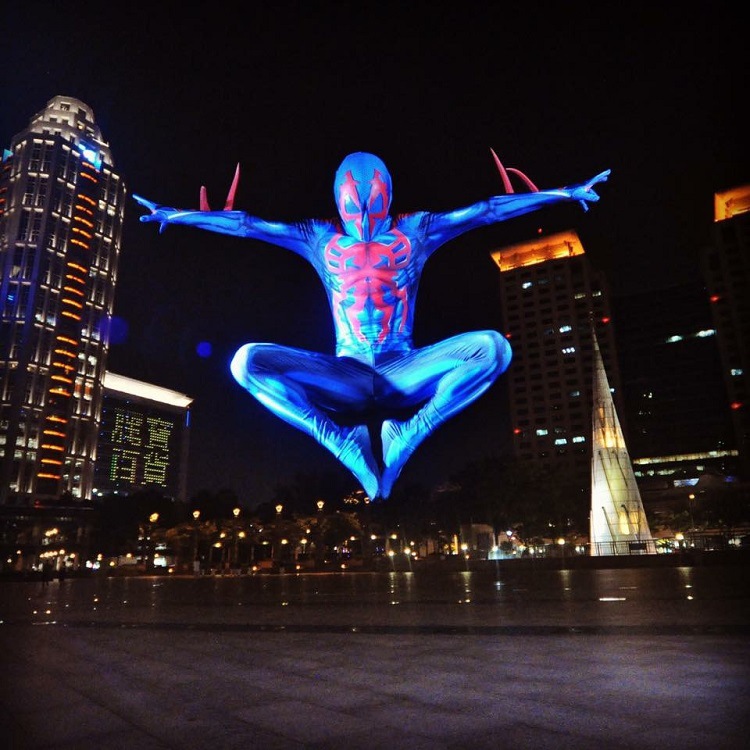 2099新纪元终极蜘蛛侠紧身衣spiderman连体衣cosplay服装立体眼睛 - 图2