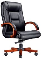 Comfort Home Office Chair Genuine Leather boss Computer chair Lying Business Manager Leaning Back Chair Solid Wood Armrest Meeting Chair