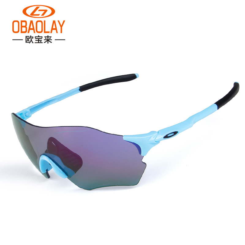 新款O记oakleyPOC太阳镜 EV Zero男士偏光骑行太阳镜炫彩镀膜风镜 - 图0