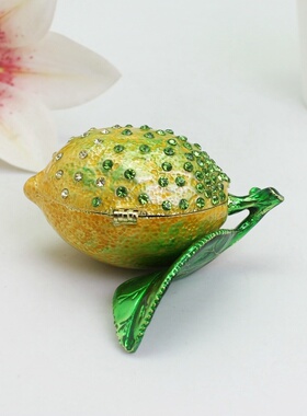 镶钻仿真水果摆件珐琅