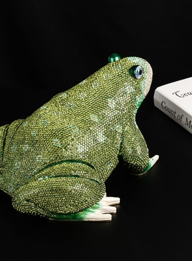 轻奢金属工艺品珐琅彩别墅招财