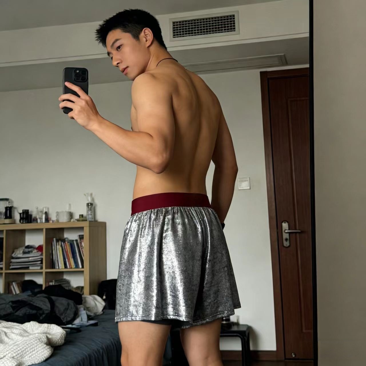 男士阿罗裤潮流烫银休闲居家宽松大码男生裤衩家具运动阿罗裤短裤,淘宝优惠券,粉丝福利购,淘宝优惠卷