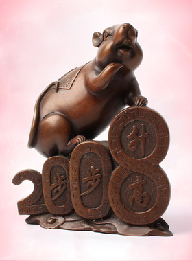 铜鼠摆件金鼠吉祥物有钱鼠