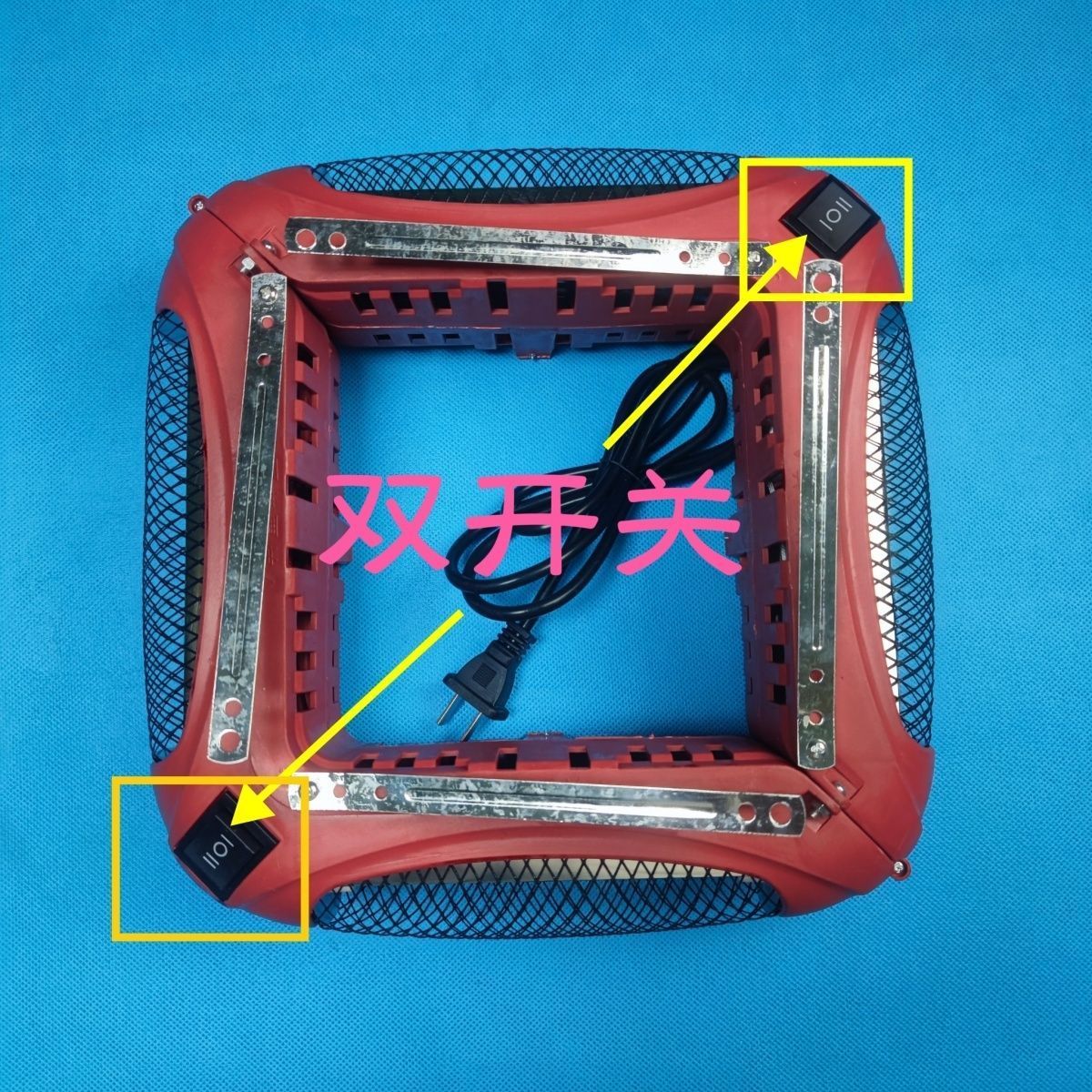 麻将机取暖器麻将桌下烤火炉家用节能省电四脚四口专用电暖炉通用 - 图0