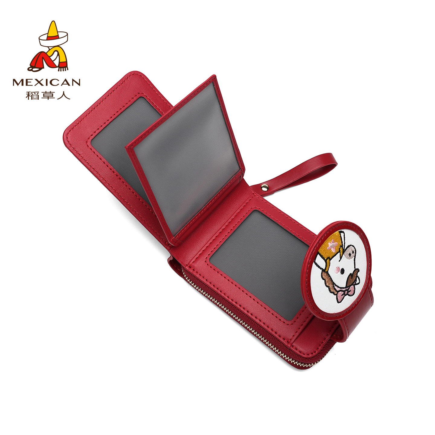 稻草人卡通可爱卡包马年新款女士多卡位证件收纳包卡套红色零钱包,淘宝优惠券,粉丝福利购,淘宝优惠卷