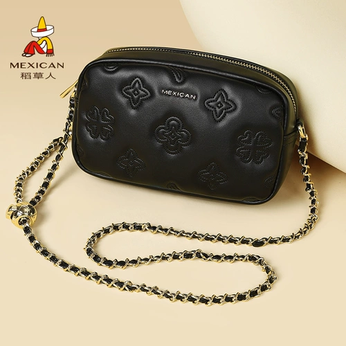 Черная сумка через плечо, модная сумка на одно плечо, цепь, камера, сумка для техники, премиум класс