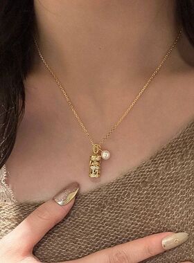 链百搭新款宝珠时尚锁骨女玲珑