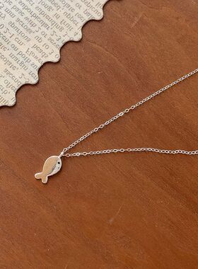 项链通勤小鱼韩系小颈ins学生链