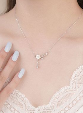 设计清新甜美足银999山茶