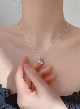 铃兰锁骨清新潮颈链花设计女轻