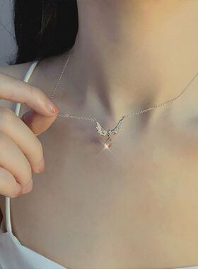 同款锁骨百搭设计月光石网红女