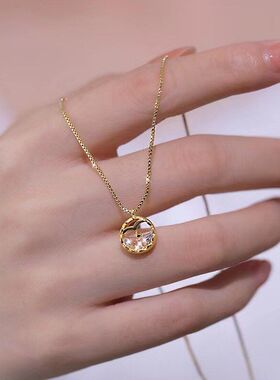 吊坠新款鲸落高级项链女轻批发