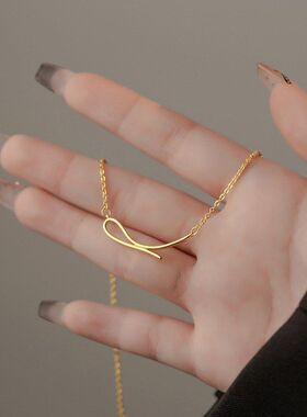 奢小众设计风链锁骨冷淡项链通勤