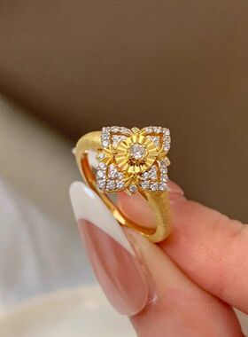 女戒指意大利法式布契吊坠风车