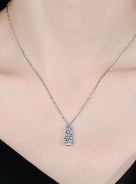 锆石淑女锁骨新款镶嵌链个性圆形