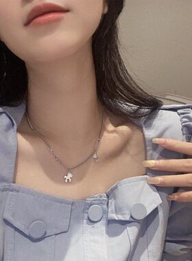 百搭潮嘻哈链马上个性银网红颈