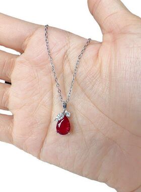 欧美韩版树叶彩宝简约锁骨吊坠链