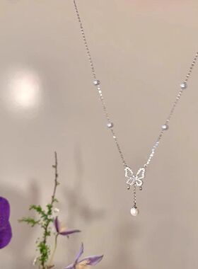 锁骨风颈链超仙蝴蝶时尚百搭女