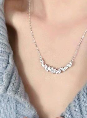 女链锆石项链网红闪钻饰品批发