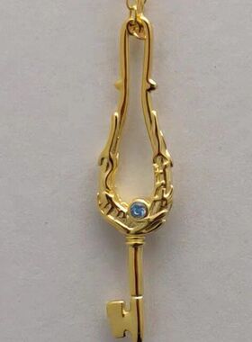 道具高级轻奢ins钥匙铃芽锁骨链 设计感项链小众 潮旅之钥匙