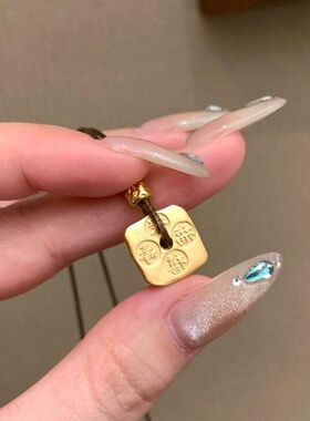 喜无事风国潮古法吊坠牌编绳牌