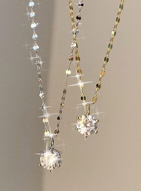 锁骨项链钻韩版链颈链冷淡单简约