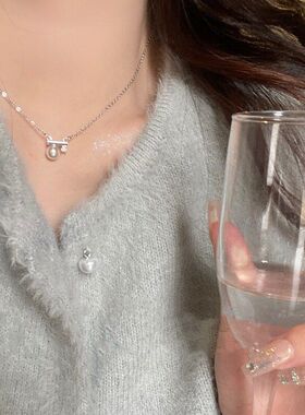 锁骨女轻奢新款颈气质链小平衡木