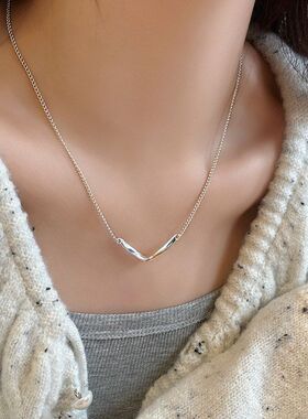 女友形扭片吊坠送设计感礼物女