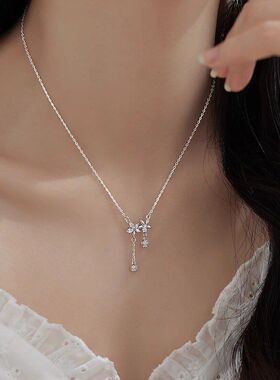 同款批发百搭女轻奢花锁骨抖音