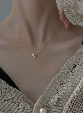 批发女链新款颈链蝴蝶ins锁骨闪
