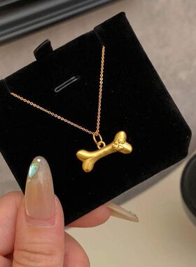 饰品小众国潮新中式代发项链风时尚小吊坠可爱爆款一件小红书骨头