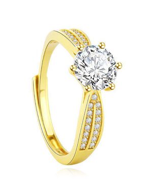 求婚外贸金色经典浪漫饰品订婚