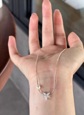 链简约百搭设计森系ins珍珠项链