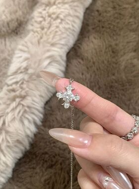 链小众小红书设计颈镶超闪链潮