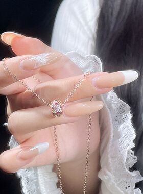 精致锆项链链潮网红奢小众锁骨