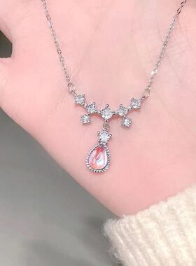 奢小众水滴锁骨百搭美人泪女轻链