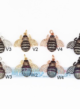 虫子来啦欧美流行项坠萤火虫瓢虫