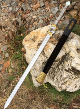木剑赴山海成毅长歌剑浣花剑雕刻1比1电视武器COS道具一体手工还