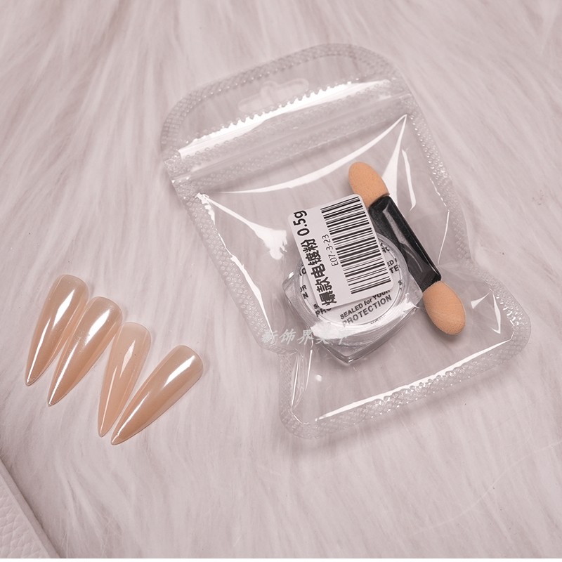 超亮银色镀晶粉指甲油胶仙女月光粉极光粉镜面粉美甲店专用0.5g - 图2