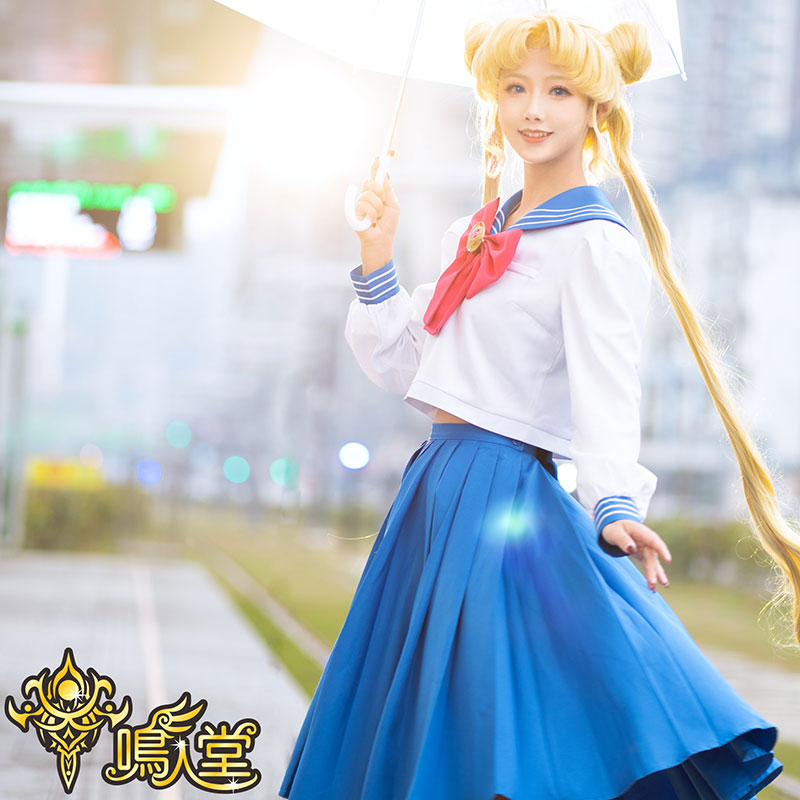 鸣人堂cosplay月野兔水冰月水手服校服sailor moon美少女战士表演 - 图1