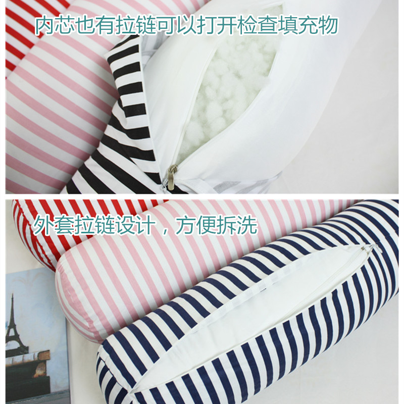 小号糖果枕头长条圆柱抱枕宝宝睡觉抱枕颈枕圆形靠垫靠枕含芯可拆 - 图1