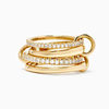 European and American fashion s925 sterling silver four-ring interlocking ring
