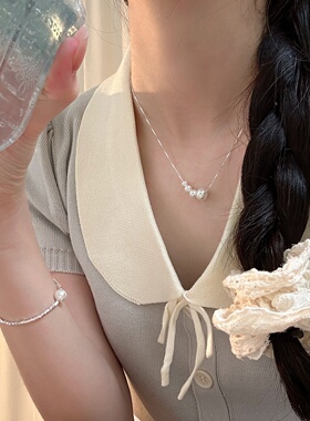 轻奢s925纯银项链女轻奢气质小众个性简约感时尚百搭锁骨链